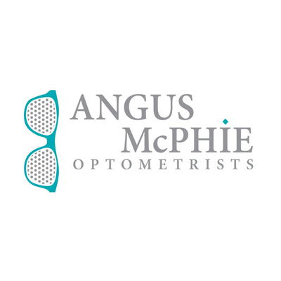 Angus McPhie Optometrists logo.