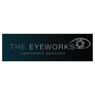 The eyeworks ophthalmic opticians logo.