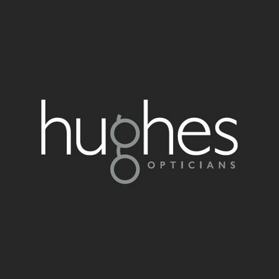 Hughes Opticians logo.