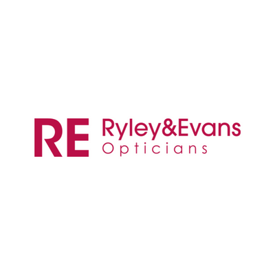 Ryley and Evans Opticians logo.