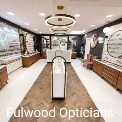 Fulwood Opticians, inside the practice.