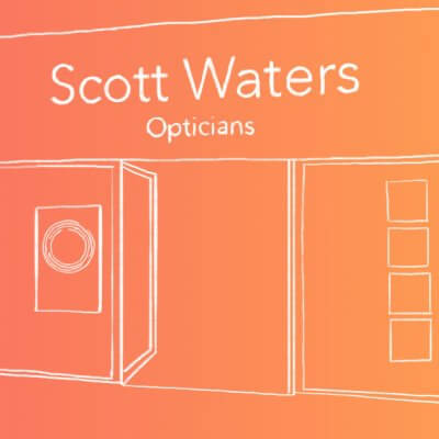 Scott Waters opticians drawing of the practice.