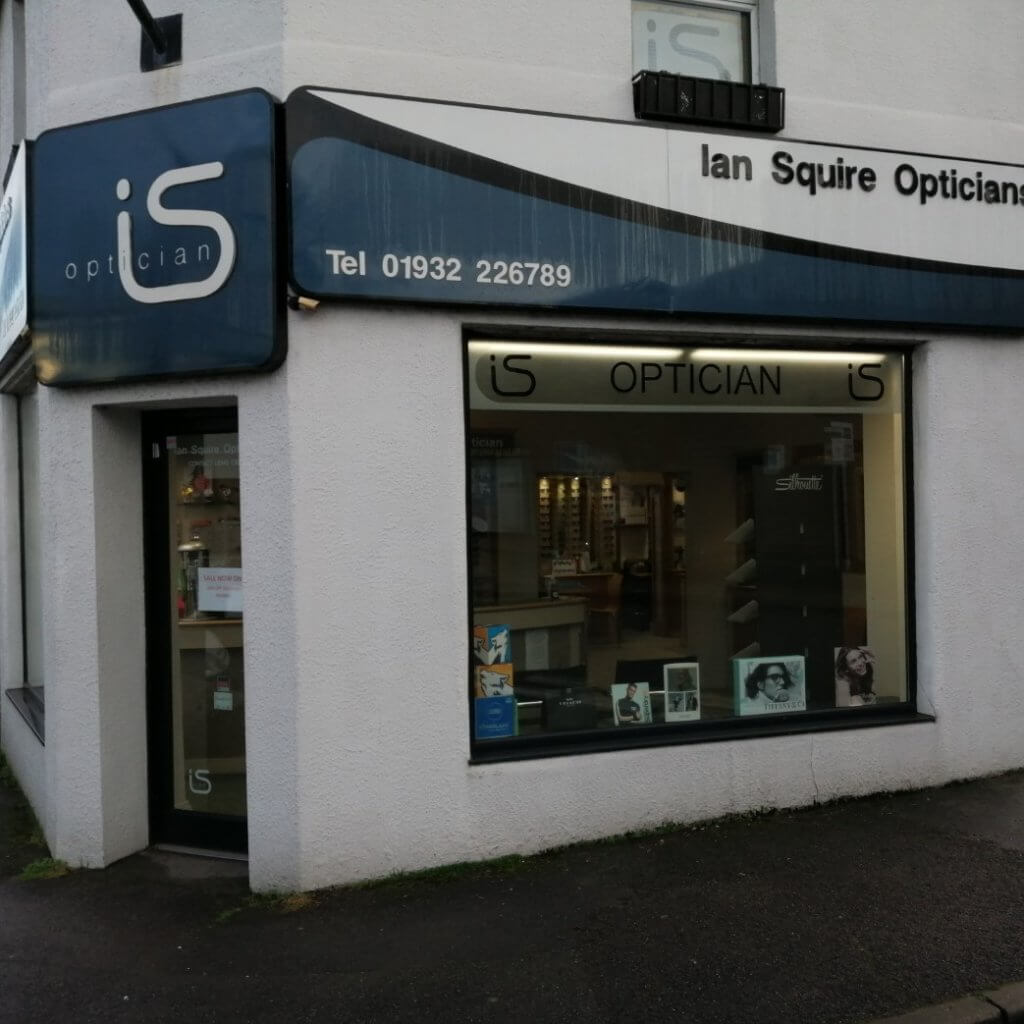 Squire Opticians shop.