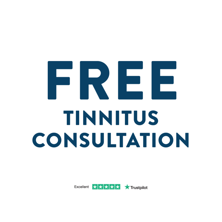 'Free Tinnitus Consultation' banner.