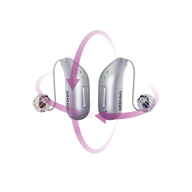 Oticon Intent hearing aids.