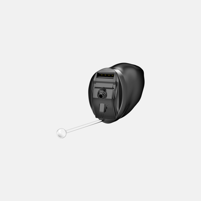 Genesis Ai IIC hearing aids.