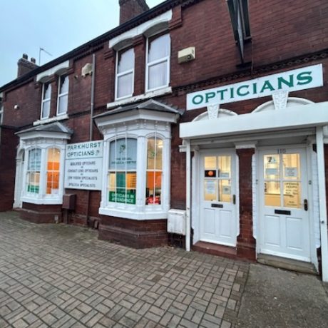 The Hearing Care Partnership, Bentley, based within, Parkhurst Opticians. Front of practice.