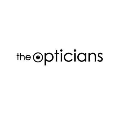 Logo of The Opticians displaying the practice name.