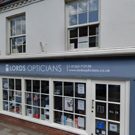 THCP Cromer, based within Lords Opticians. Front Of Practice.