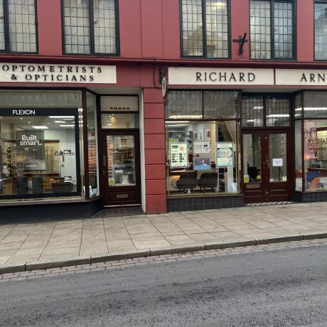Richard C Arnold Opticians, front of the shop.