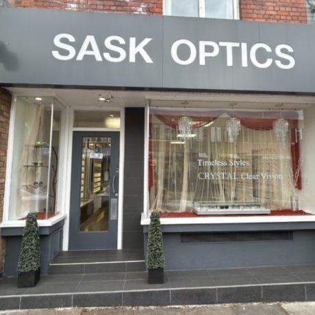 Sask Optics front of the practice.