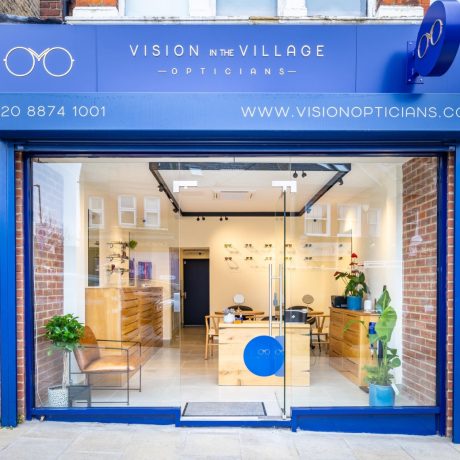 Vision in the Village Opticians practice in Southfields Village, London.