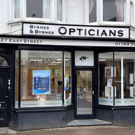 Byrnes & Byrnes Opticians and Hearing Care practice in South Molton.