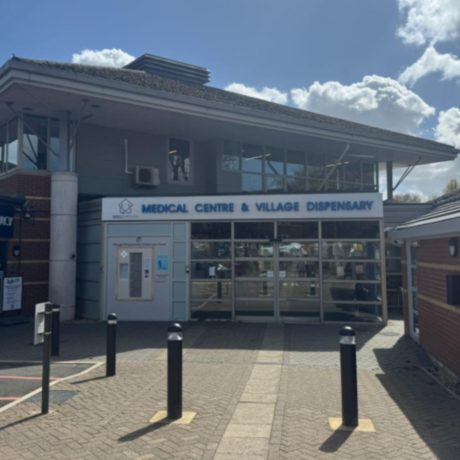 Market Harborough Medical Centre front of the practice.