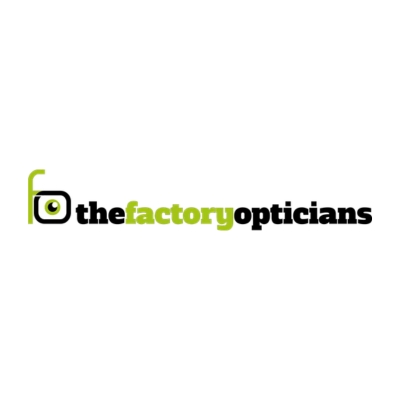 The Factory Opticians logo.
