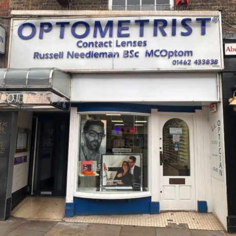 Russell Needleman Opticians practice in Hitchin.