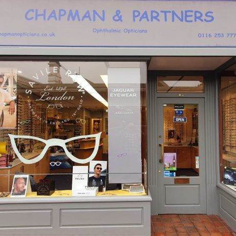 Chapman & Partners Opticians, practice in Leicester Market Place.
