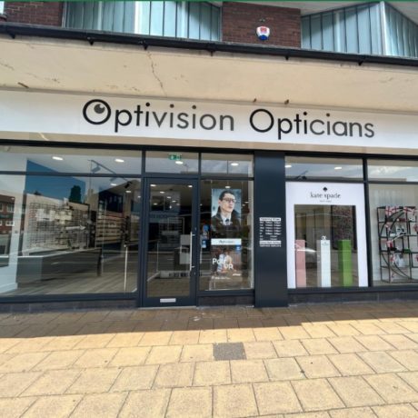 Optivision Opticians practice in Wigston, Leicester.